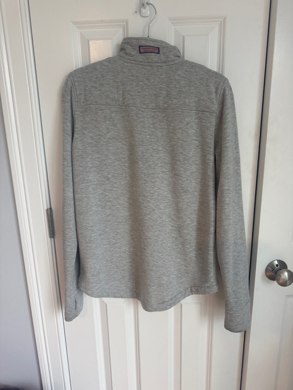 Vineyard Vines Heather Gray Half-Zip Pullover - Picture 7 of 7
